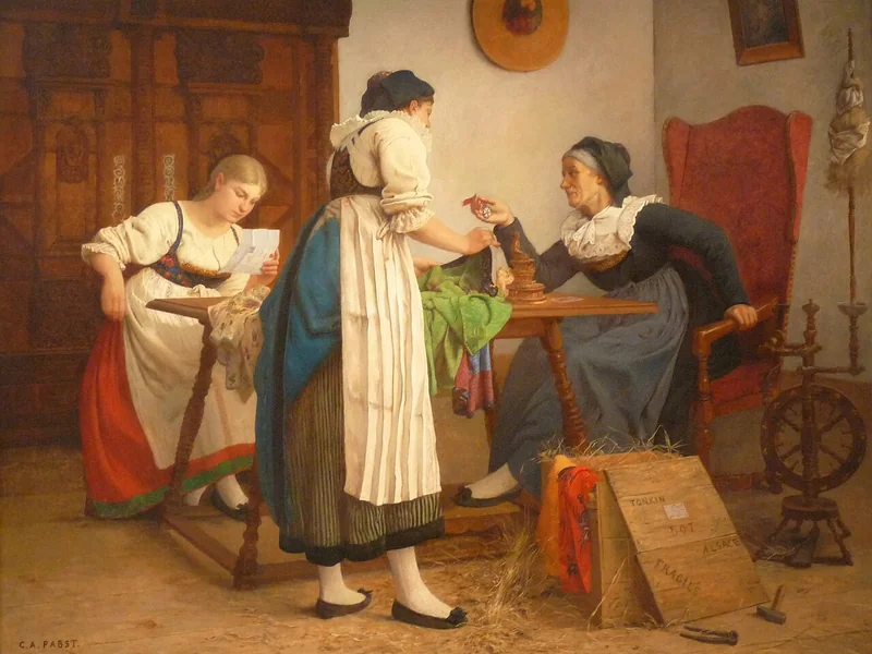 1828-Camille Alfred Pabst - La spedizione del Tonchino (1885) - Museo di Belle Arti di Mulhouse